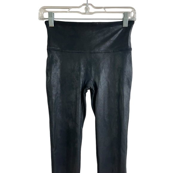Spanx black faux leather leggings small - Picture 3 of 11
